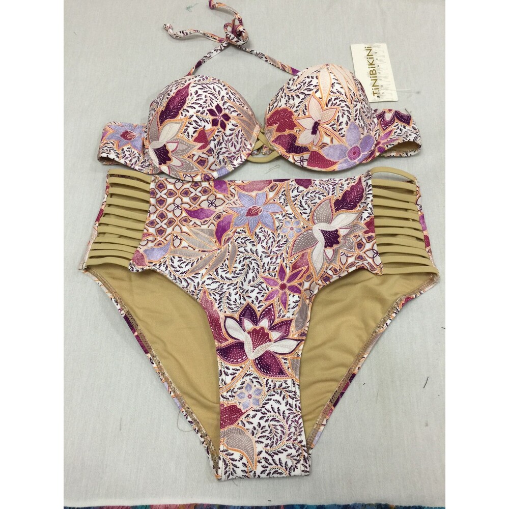 NWT TINI BIKINI WOMENS SWIMSUIT 2 PIECE SIZE L